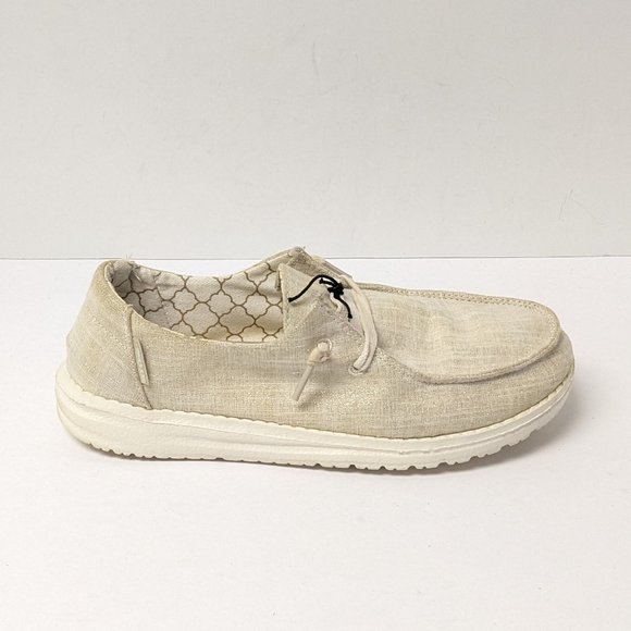 Hey Dude Wendy Slip-On Shoes, Sparkling Gold, Women's 7 M - Picture 2 of 7